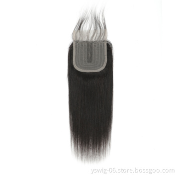 New Arrival Wholesale Brazilian Lace Closure Straight Remy Virgin 4x1 Human Hair Middle Part Lace Front Closure